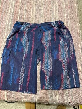 Shredly MTB short Navy Striped  Shorts